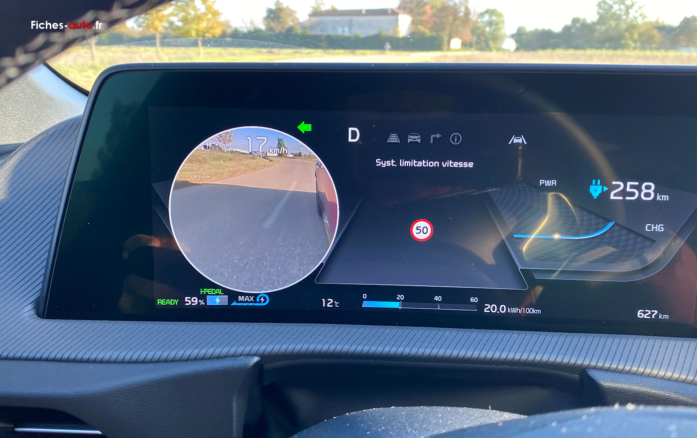 ai généré moderne intelligent voiture La technologie intelligent système en  utilisant têtes en haut afficher hud